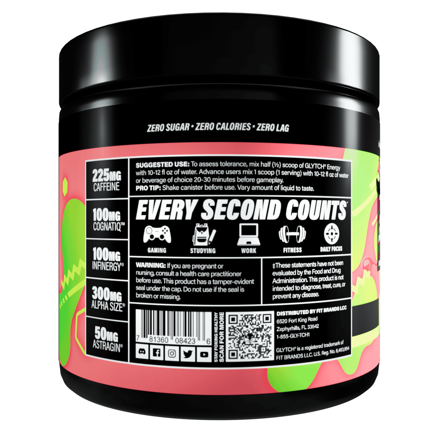 Guava Warfare Best Gaming Energy Drink GLYTCH